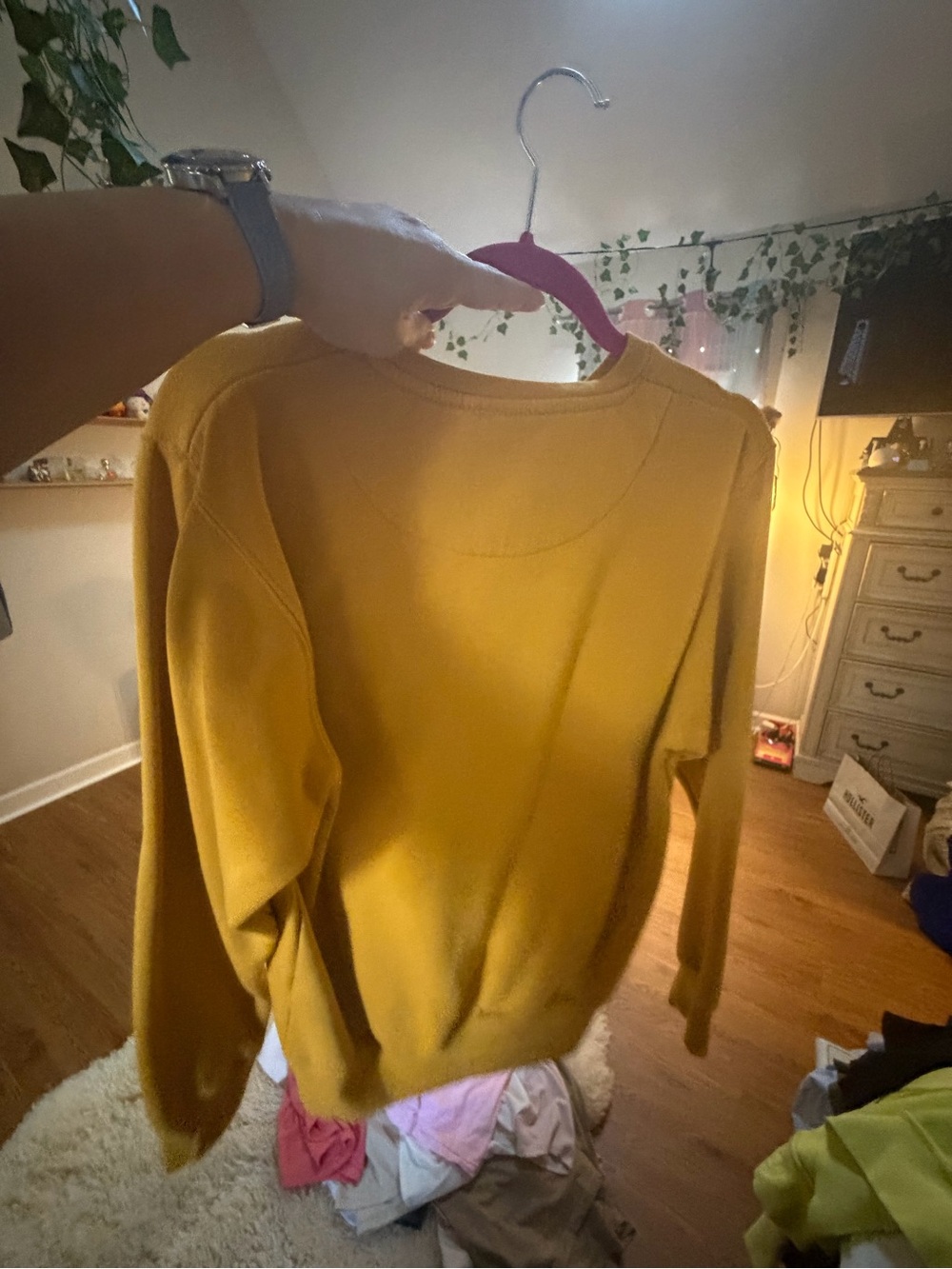 Mustard Yellow 'London England' Crewneck Sweatshirt - Picture 5 of 5